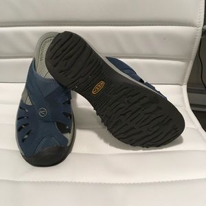 KEEN slip on sandals.
